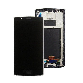 LCD Display with Touch Screen Digitizer and Frame for LG H815 G4 - Color: Black