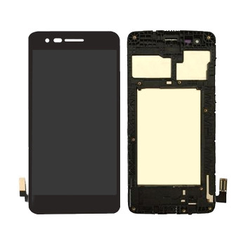 LCD Display with Touch Screen Digitizer and Frame for LG K8 2017 - Color: Black