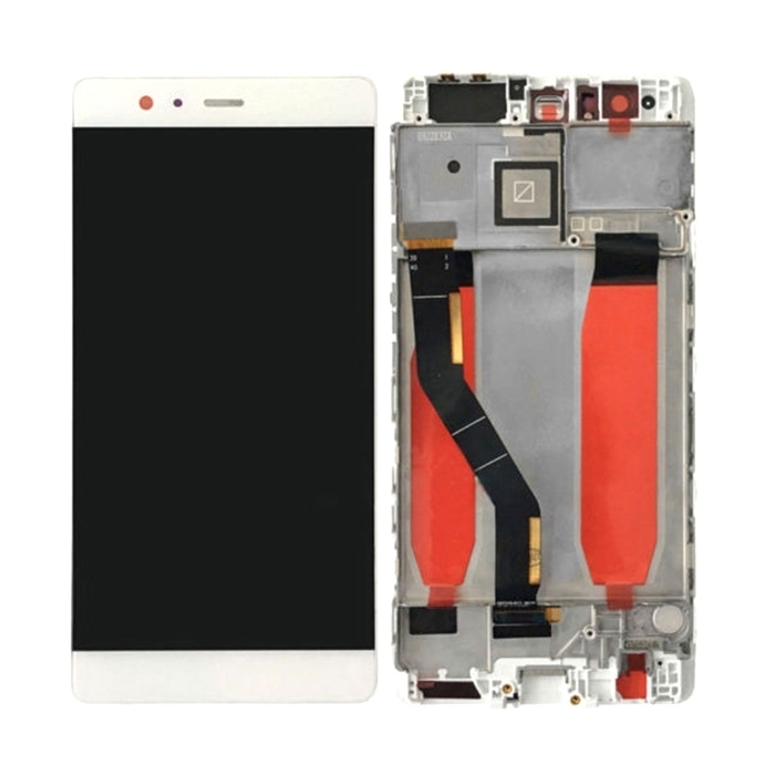 LCD OLED Complete with Frame for Huawei P9 Plus - Color: White
