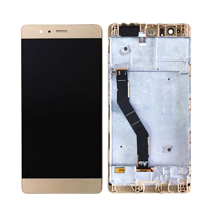 LCD OLED Complete With Frame for Huawei P9 Plus - Color: Gold