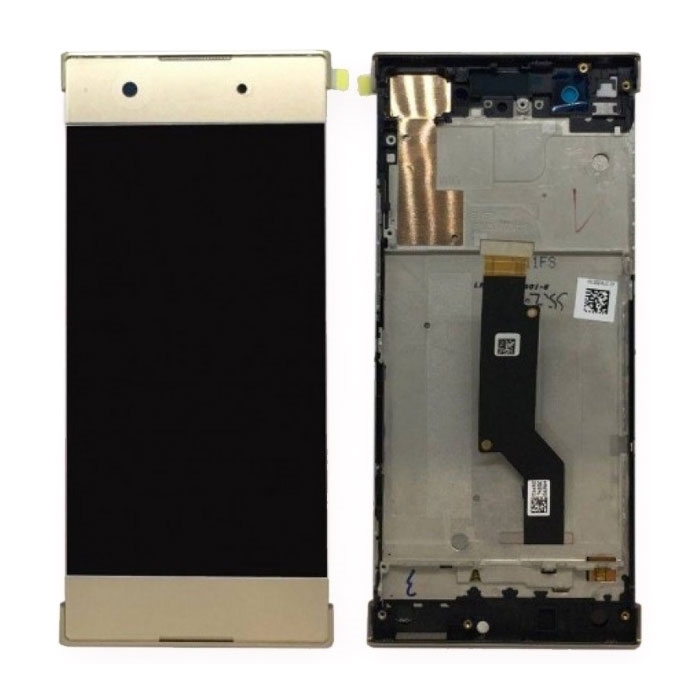 LCD Complete with Frame for Sony Xperia XA1 - Color: Gold