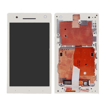 LCD Complete Frame for Sony Xperia S Lt26 - Color: White