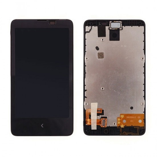 Οθόνη LCD με Μηχανισμό Αφής και Πλαίσιο για Nokia Lumia X RM-980 - Χρώμα: Μαύρο Οθόνη LCD με Μηχανισμό Αφής και Πλαίσιο για Nokia Lumia X RM-980 - Χρώμα: Μαύρο