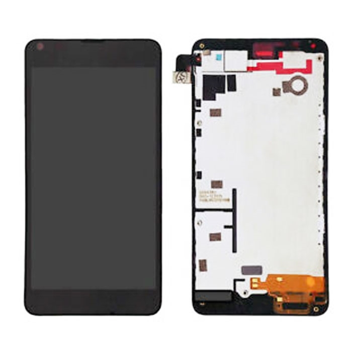 LCD Complete with Frame for Nokia Lumia 640 - Color: Black