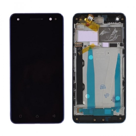 Οθόνη LCD με Μηχανισμό Αφής και Μπλε Πλαίσιο για Lenovo Vibe S1 Lite(S1LA40) - Χρώμα: Μαύρο