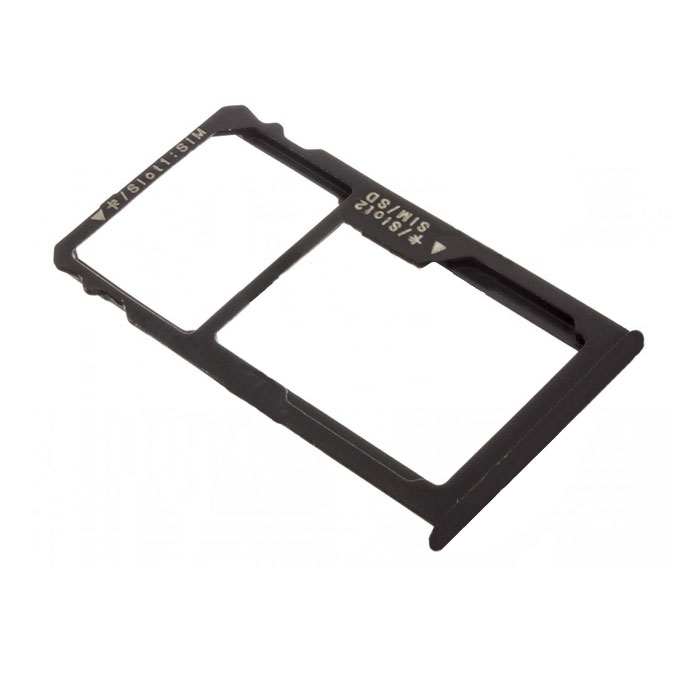 SIM Tray Dual SIM With SD for Huawei Mate S - Color: Black