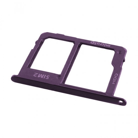 Υποδοχή Κάρτας Dual SIM και SD (SIM Tray) για Samsung Galaxy J4 Plus J415F / J6 Plus J610F - Χρώμα: Μωβ Υποδοχή Κάρτας Dual SIM και SD (SIM Tray) για Samsung Galaxy J4 Plus J415F / J6 Plus J610F - Χρώμα: Μωβ
