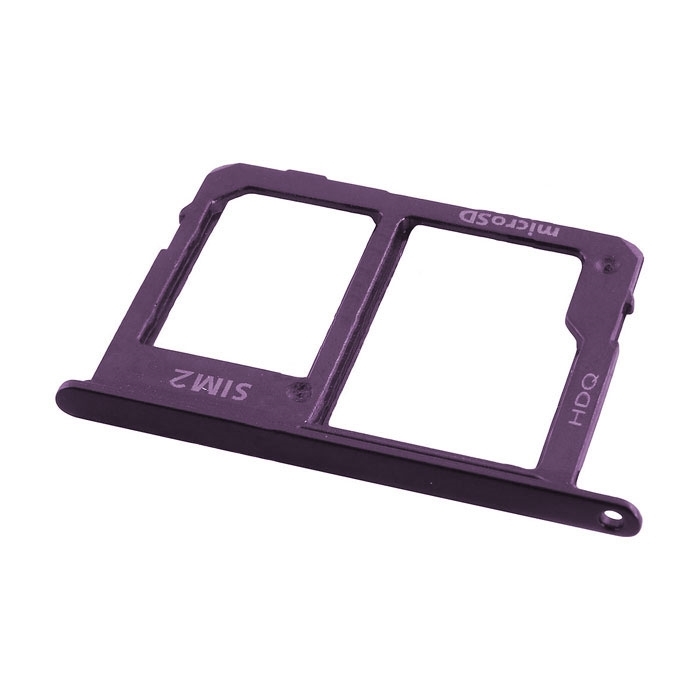 SIM Tray Dual SIM and SD for Samsung Galaxy J6 Plus J605F/J610F - Color: Purple