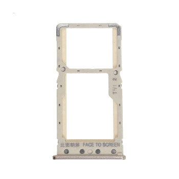 Single SIM and SD Tray for Xiaomi Redmi 6/6A - Color: Gold