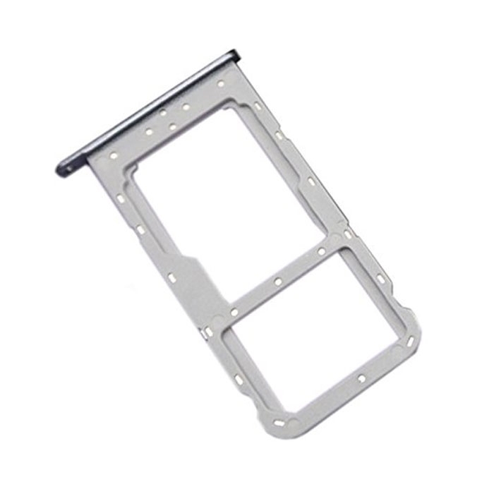 SIM Tray Dual SIM and SD for Huawei Honor 9 Lite - Color: Silver