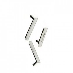 Καλύμματα Θυρών Σετ 3Σε1 / Plastic Flap Dust Covers Set για Sony Xperia Z5 - Χρώμα: Λευκό