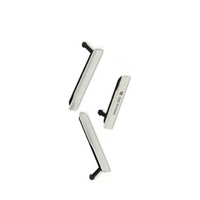 Plastic Flap Covers Set 3In1 for Sony Xperia Z5 - Color: White