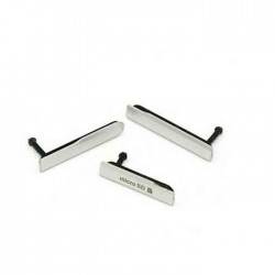 Κάλυμμα Θύρας Σετ 3 σε 1 / Anti-Dust Covers Set για Sony Xperia XA Ultra - Χρώμα: Λευκό