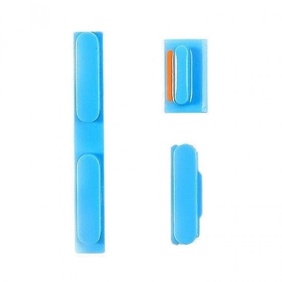 Σετ Κουμπιών 3 Σε 1 / Buttons Set για iPhone 5C - Χρώμα: Μπλε Σετ Κουμπιών 3 Σε 1 / Buttons Set για iPhone 5C - Χρώμα: Μπλε