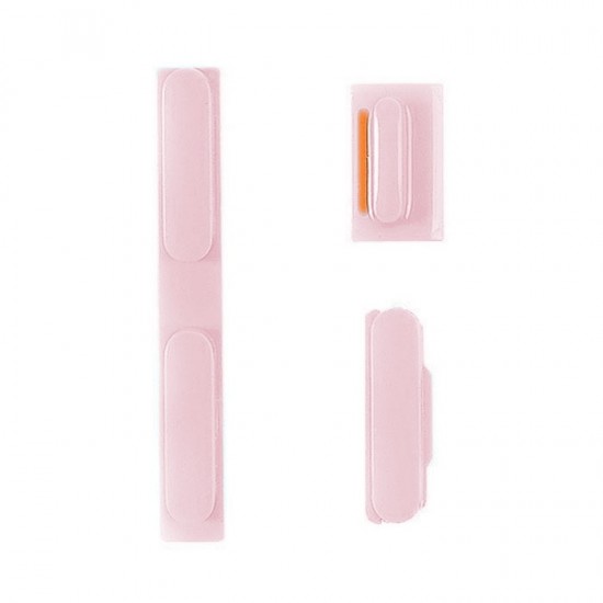 Σετ Κουμπιών 3 Σε 1 / Buttons Set για iPhone 5C - Χρώμα: Ροζ Σετ Κουμπιών 3 Σε 1 / Buttons Set για iPhone 5C - Χρώμα: Ροζ