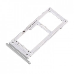 Υποδοχή Κάρτας Dual SIM και SD (SIM Tray) για Samsung Galaxy S10 Plus SM-G975 - Χρώμα: Ασημί