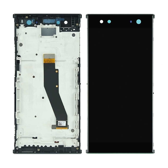 LCD Complete with Frame for Xperia XA2 Ultra - Color: Black
