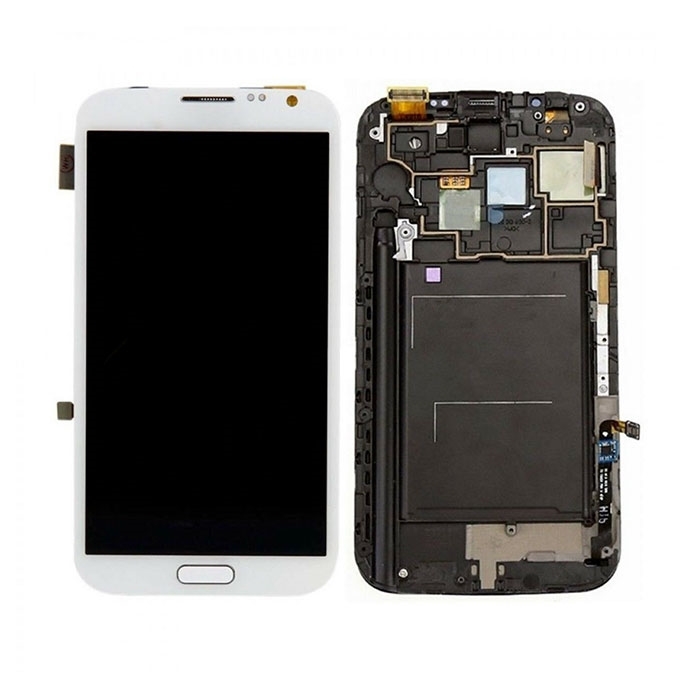 LCD Complete for Samsung Galaxy Note 2 N7100 - Color: White