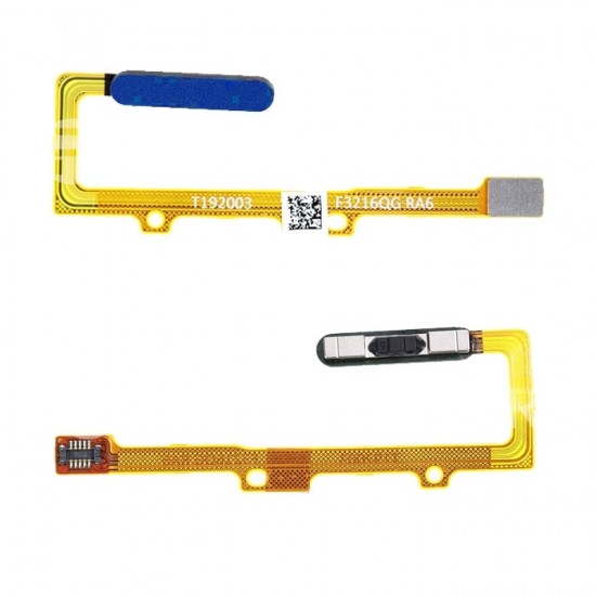 Καλωδιοταινία Κεντρικού Κουμπιού / Home Button Flex για Huawei Honor 20 / Nova 5T - Χρώμα: Μπλε