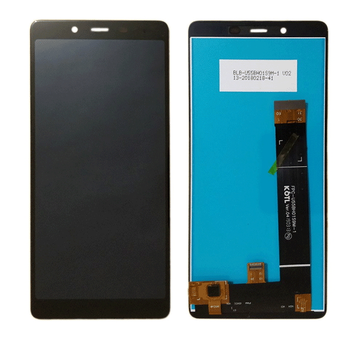 LCD Complete for Nokia 1 Plus - Color: Black