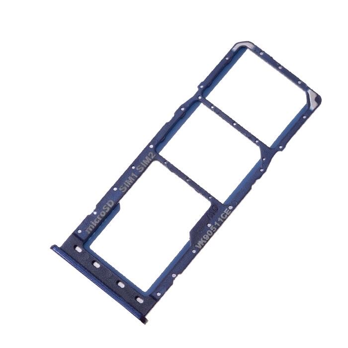 SIM Tray Dual SIM and SD for Samsung Galaxy A10 A105F / A10s A107F - Color: Blue