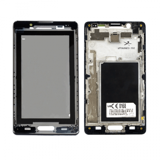 Μπροστινό Πλαίσιο Οθόνης LCD Front Frame για LG P710 - Χρώμα: Μαύρο