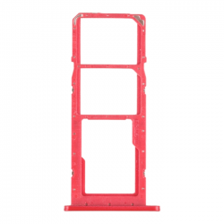 Υποδοχή Κάρτας Dual SIM και SD (SIM Tray) για Samsung Galaxy A02s A025- Χρώμα: Κόκκινο