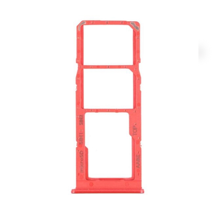 Dual SIM and SD (SIM Tray) for Samsung Galaxy A12 A125 - Color: Red