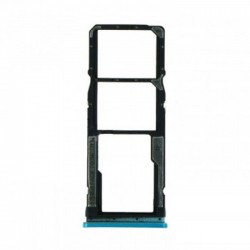 Υποδοχή κάρτας Dual SIM και SD Tray για Xiaomi Redmi Note 9s / Note 9 Pro - Χρώμα: Aurora Blue