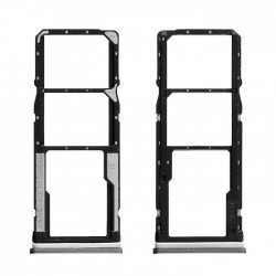 Υποδοχή κάρτας Dual SIM και SD Tray για Xiaomi Redmi Note 9 - Χρώμα: Γκρι