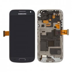 SUPER AMOLED Οθόνη LCD με Μηχανισμό Αφής και Πλαίσιο για Samsung Galaxy S4 Mini (i9190) - Χρώμα: Μαύρο
