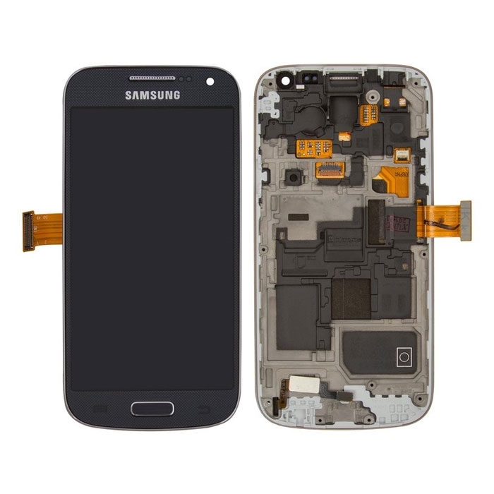 SUPER AMOLED Complete LCD with Frame for Samsung Galaxy S4 Mini (i9190) - Color: Black