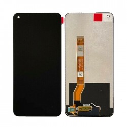 OEM Οθόνη LCD με Μηχανισμό Αφής με Πλαίσιο για Realme 8i - Χρώμα: Μαύρο