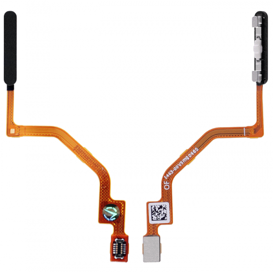 Καλωδιοταινία με Κεντρικό Πλήκτρο & Fingerprint Sensor Flex για Xiaomi Poco X3/ X3 Pro / X3 NFC - Χρώμα: Μαύρο