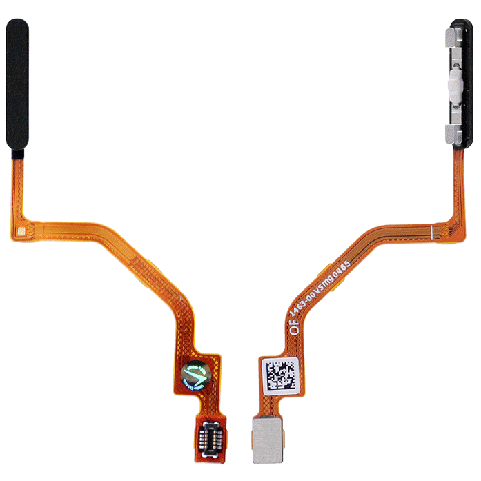 Καλωδιοταινία με Κεντρικό Πλήκτρο & Fingerprint Sensor Flex για Xiaomi Poco X3/ X3 Pro / X3 NFC - Χρώμα: Μαύρο