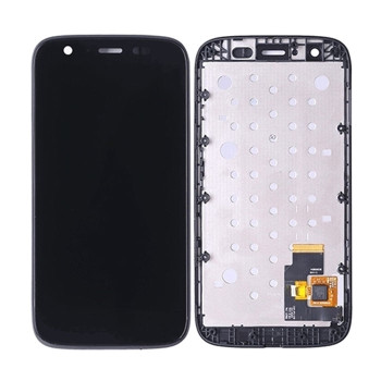 LCD Touch Screen with Bezel for Motorola Moto G XT1032 - Color: White