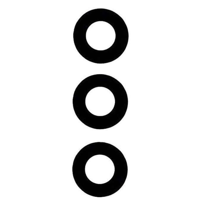 Camera glass for Motorola G52 - Color: Black