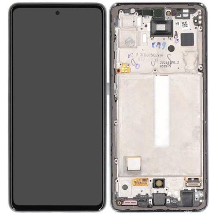OLED Screen LCD  with Touch and Frame for Samsung Galaxy A52S A528 - Color: Black