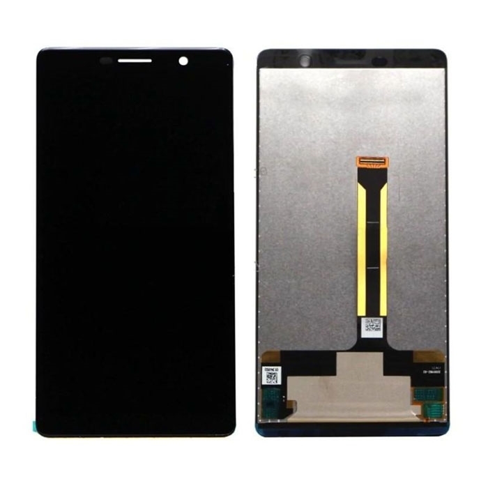 LCD Complete for Nokia 7 Plus - Color: Black