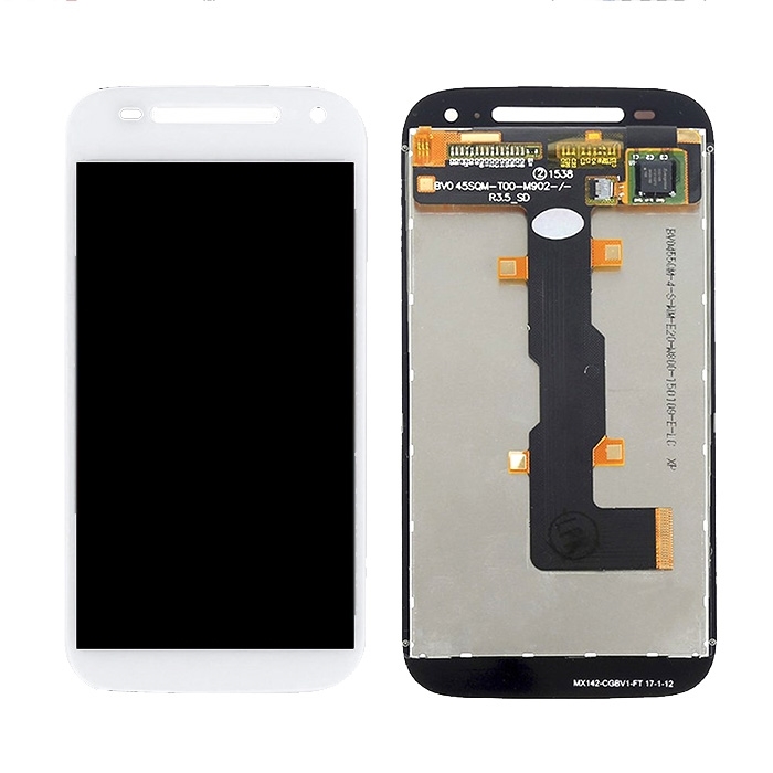 LCD Complete for Motorola XT1524 Moto E2 - Color: White