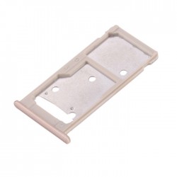 Υποδοχή Κάρτας Dual SIM και SD (SIM Tray) για Huawei Y7 2017/Nova Lite Plus - Χρώμα: Χρυσό