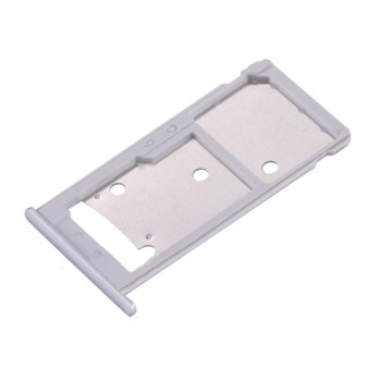 SIM Tray dual SIM with SD for Huawei Y7 2017/Nova Lite Plus - Color: White