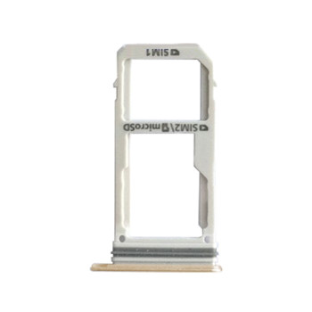 SIM Tray Dual SIM and MicroSD for Samsung Galaxy A3 2017 A320F / A5 2017 A520F / A7 2017 A720F - Color: Gold