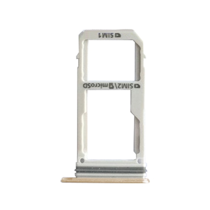 SIM Tray Dual SIM and MicroSD for Samsung Galaxy A3 2017 A320F / A5 2017 A520F / A7 2017 A720F - Color: Gold