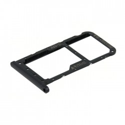 Υποδοχή Κάρτας Dual SIM και SD (SIM Tray) για Huawei P20 Lite - Χρώμα: Μαύρο
