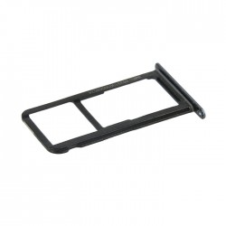 Υποδοχή Κάρτας Dual SIM και SD (SIM Tray) για Huawei P10 Lite - Χρώμα: Μαύρο