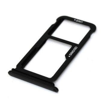 SIM Tray Dual SIM and SD for Huawei P10 - Color: Black