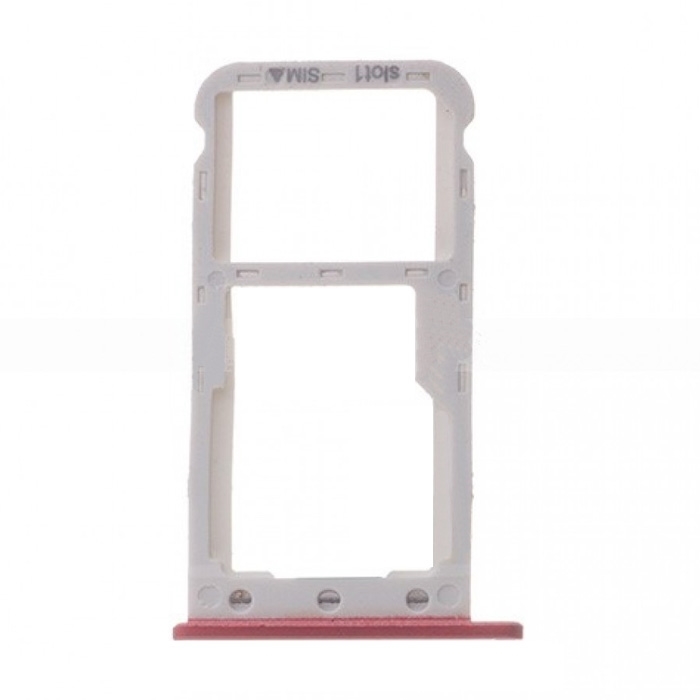 SIM Tray Dual SIM and SD for Huawei P9 Lite Mini/Y6 Pro 2017 - Color: Pink