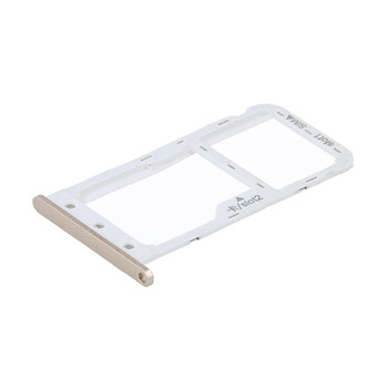 SIM Tray Dual SIM and SD for Huawei P9 Lite Mini/Y6 Pro 2017 - Color: Gold