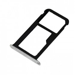 Υποδοχή Κάρτας Dual SIM και SD (SIM Tray) για Huawei P9 Lite - Χρώμα: Ασημί